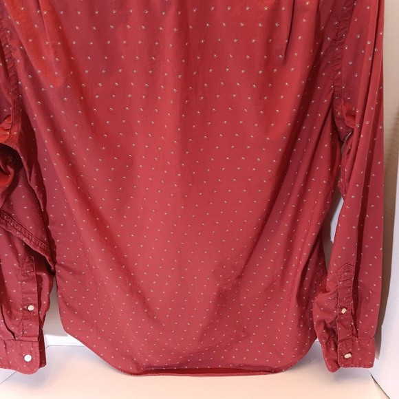 J Crew Shirt Mens M Button Down Multicolor Long Sleeve Print Pocket - Picture 7 of 9